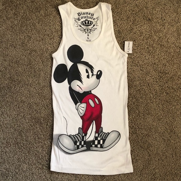 Disney Couture Form-Fitting Ribbed Tank - Picture 1 of 4